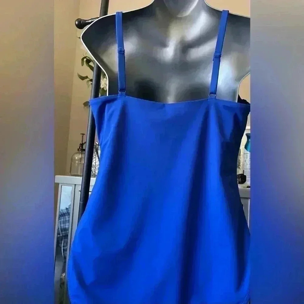 POPILUSH Shapewear Swimsuit Deep V-Neck One-Piece Low-Back - XLarge - Picture 6 of 10